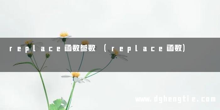 replace函数参数 (replace函数)